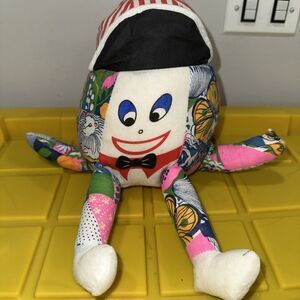 Vintage 7" sitting height Shalom FAIR PRIZE HUMPTY DUMPTY cotton fabric stuffed